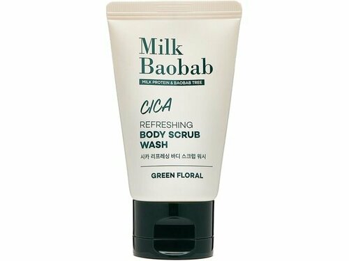 Гель-скраб для душа Milk Baobab MilkBaobab Cica Refreshing Body Scrub Wash Travel Edition