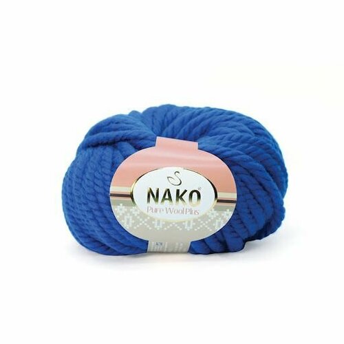 Пряжа Nako Pure Wool Plus (5шт*100гр-30м.)/100% шерсть