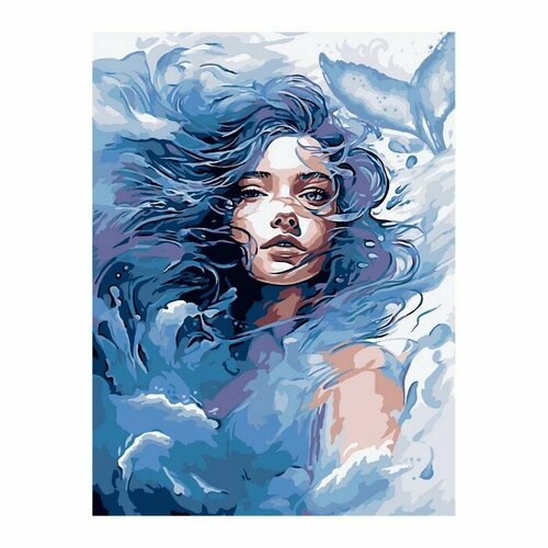 Картина по номерам «Стихия воды», на картоне 28,5 × 38 см