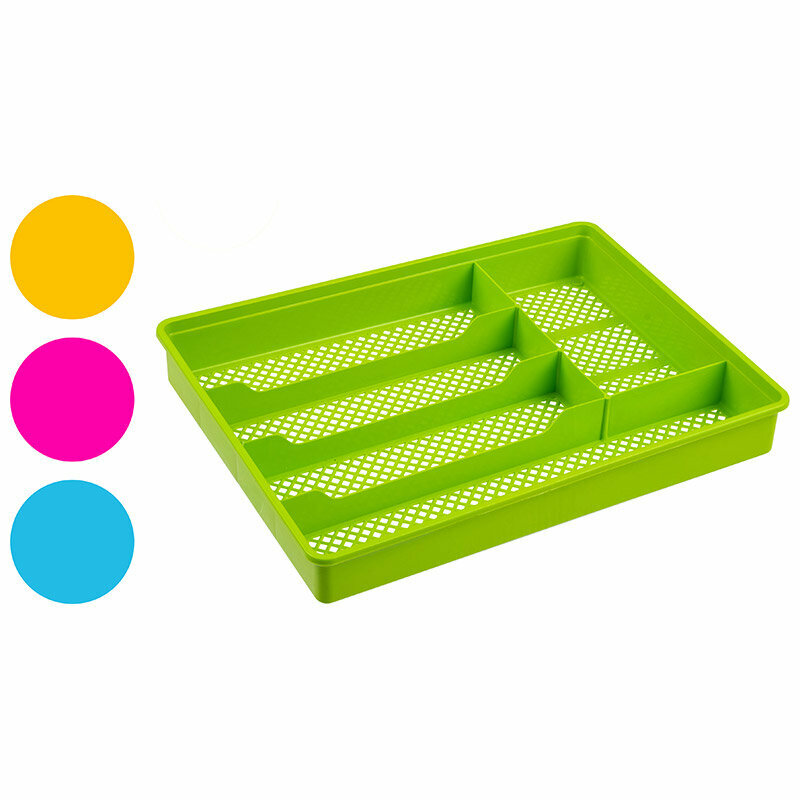 фото Лоток для столовых приборов, размер 34х25х4,5 см, цвет в ассортименте