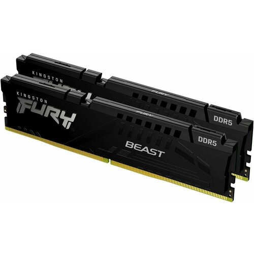 Оперативная память KINGSTON FURY Beast Black DIMM DDR5 64GB 2x32Gb 5600 MHz KF556C40BBK2-64 2544000₽