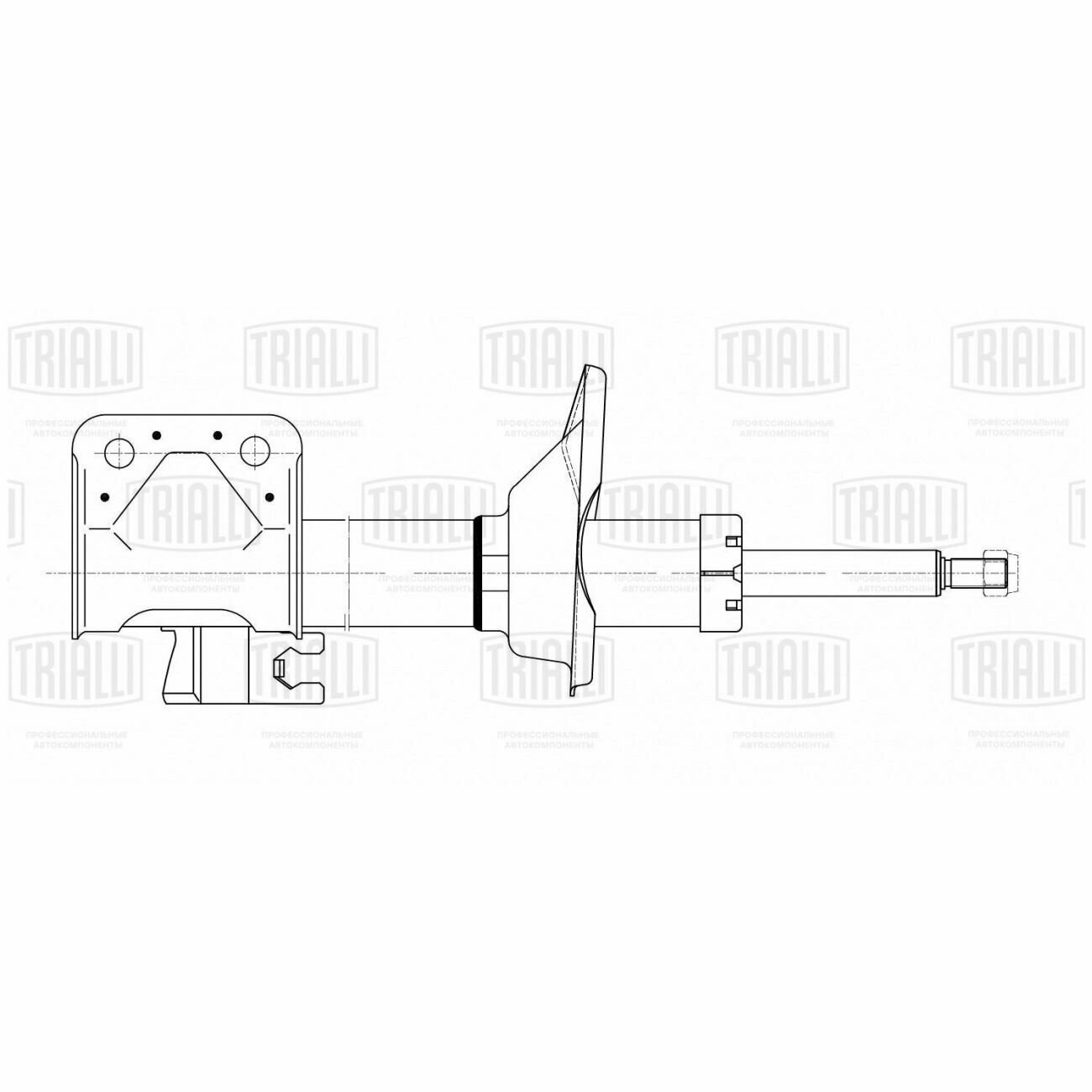 Амортизатор SUBARU IMPREZA (excl. WRX-STI) 11/02-12/02 зад. прав. газ.(седан)