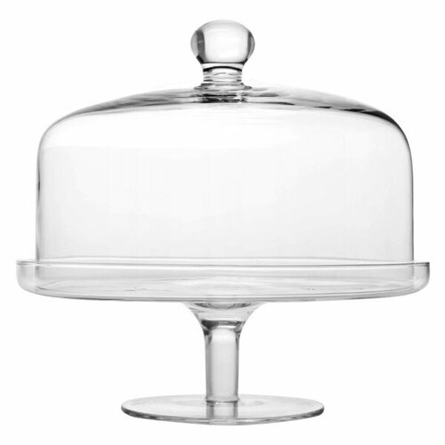 Блюдо для торта на ножке с крышкой Krosno Гламур 315 см стекло 15300₽