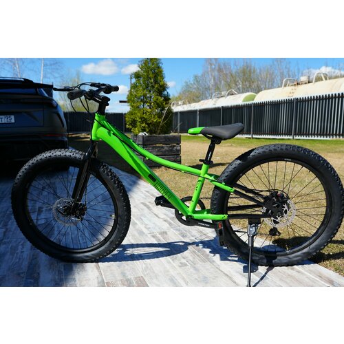 Велосипед полу-фэтбайк Fatbike Time Try TT2747s 24 Рама 12 Взрослый Детский Подростковый зеленый 23400₽