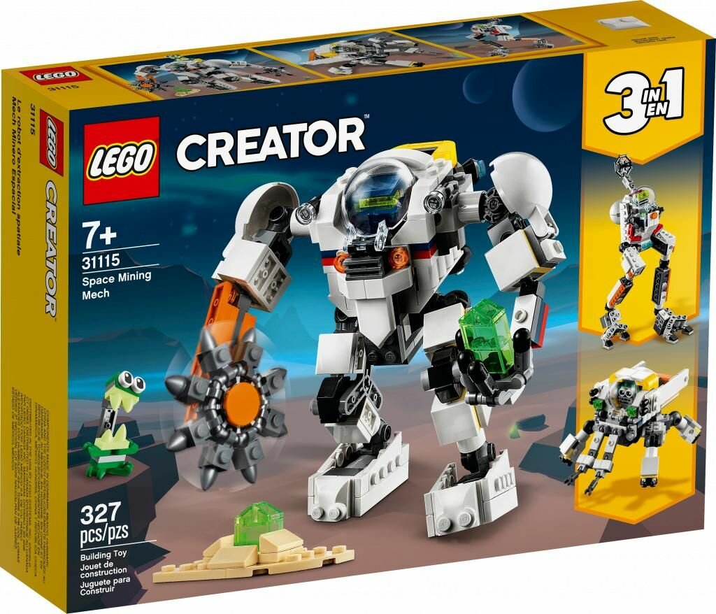 Конструктор LEGO Creator 31115 Космический робот для горных работ, 327 дет.