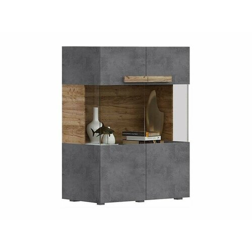 Тесс Тумба витрина Крафт золотойПепельный темный 24312₽