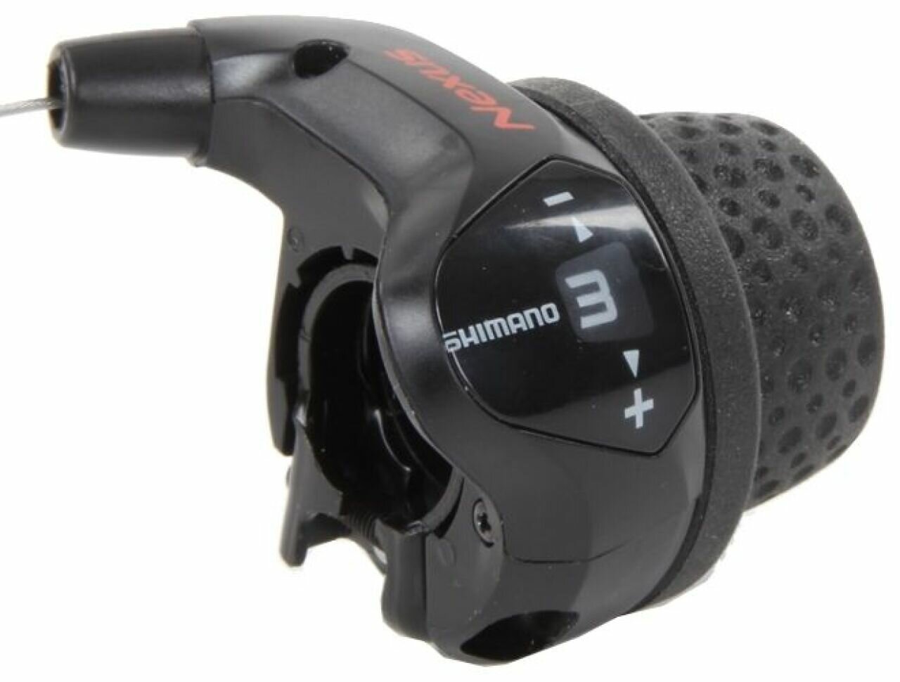 Шифтер Shimano Nexus 3S41E, 3 ск, короткая ручка, 1700 мм Черный