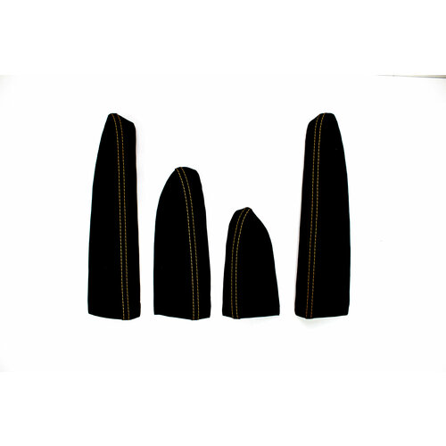 Подлокотники дверей PREMIUM Лада Гранта Калина-2 Датсун кожзам с цветной прострочкой Оранжевая нить 2895₽