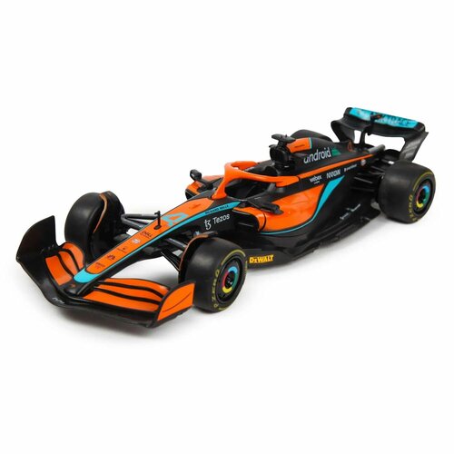 Машина Rastar 1:24 McLaren F1 Оранжевая 56800 bburago 1 43 2022 mclaren f1 mcl36 3 даниэль риккардо 4 имитация литая игрушечная модель гоночного автомобиля из сплава
