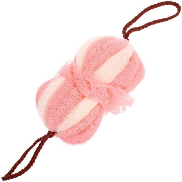 фото Мочалка нейлоновая «Premium - PANADERA», цвет , белый /розовый, 19*12см (ZIP пакет)