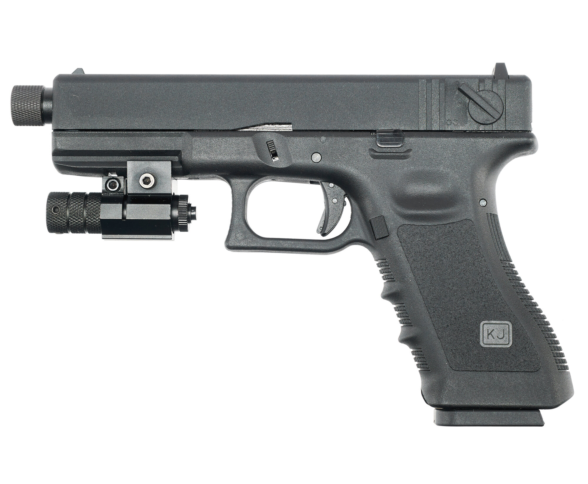 Страйкбольный пистолет KJW Glock G18 (6 мм, GBB, CO2, удлиненный ствол)
