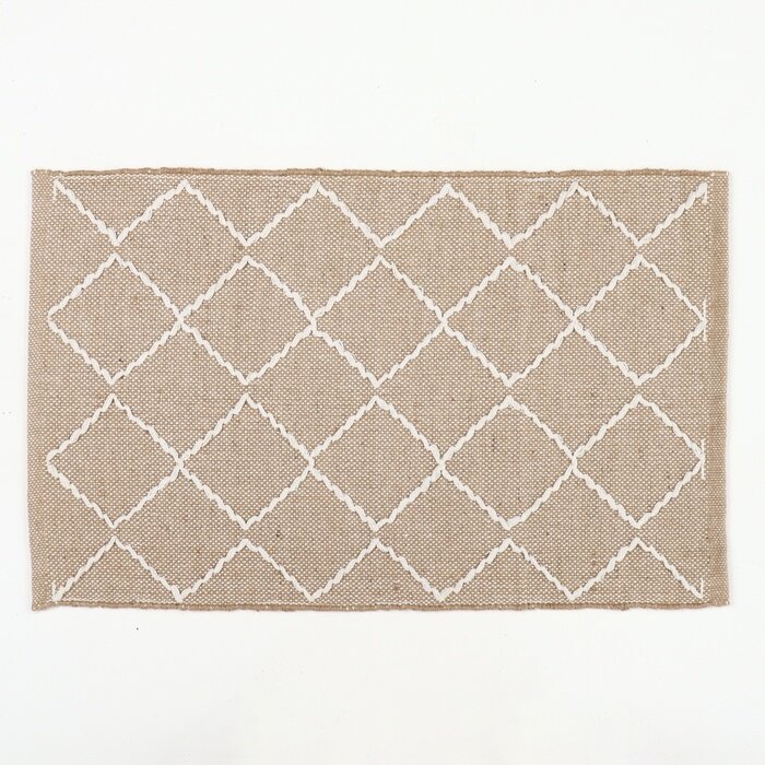 фото Этель Ковер Этель "Эко" 60*90см, 5%хлопок/ 95% джут, 1250 гр/м2