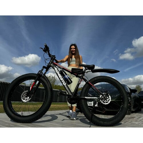 Велосипед Фэтбайк SPR Richiesto 24 Горный Спортивный Взрослый Подростковый черныйкрасный 27200₽