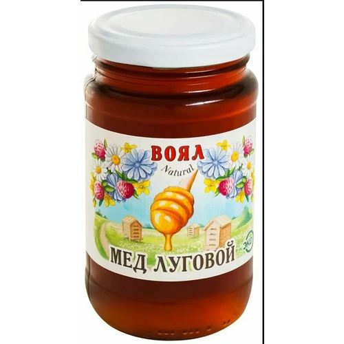 Мед Воял - натуральный луговой мед, 500г