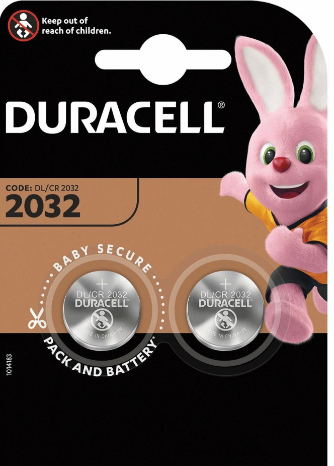 Батарейка CR2032 - Duracell DR CR2032 2 штуки