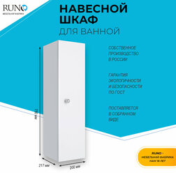 Шкаф подвесной Runo Кредо 20 универсальный (00-00001148)