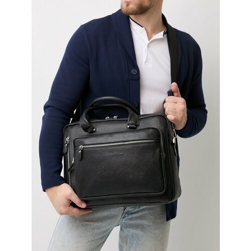 Сумка Franchesco Mariscotti фактура матовая зернистая рельефная черный 26292₽