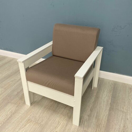 Кресло Каттегат New Victoria каркас черный велюр темно-бежевый 7500₽