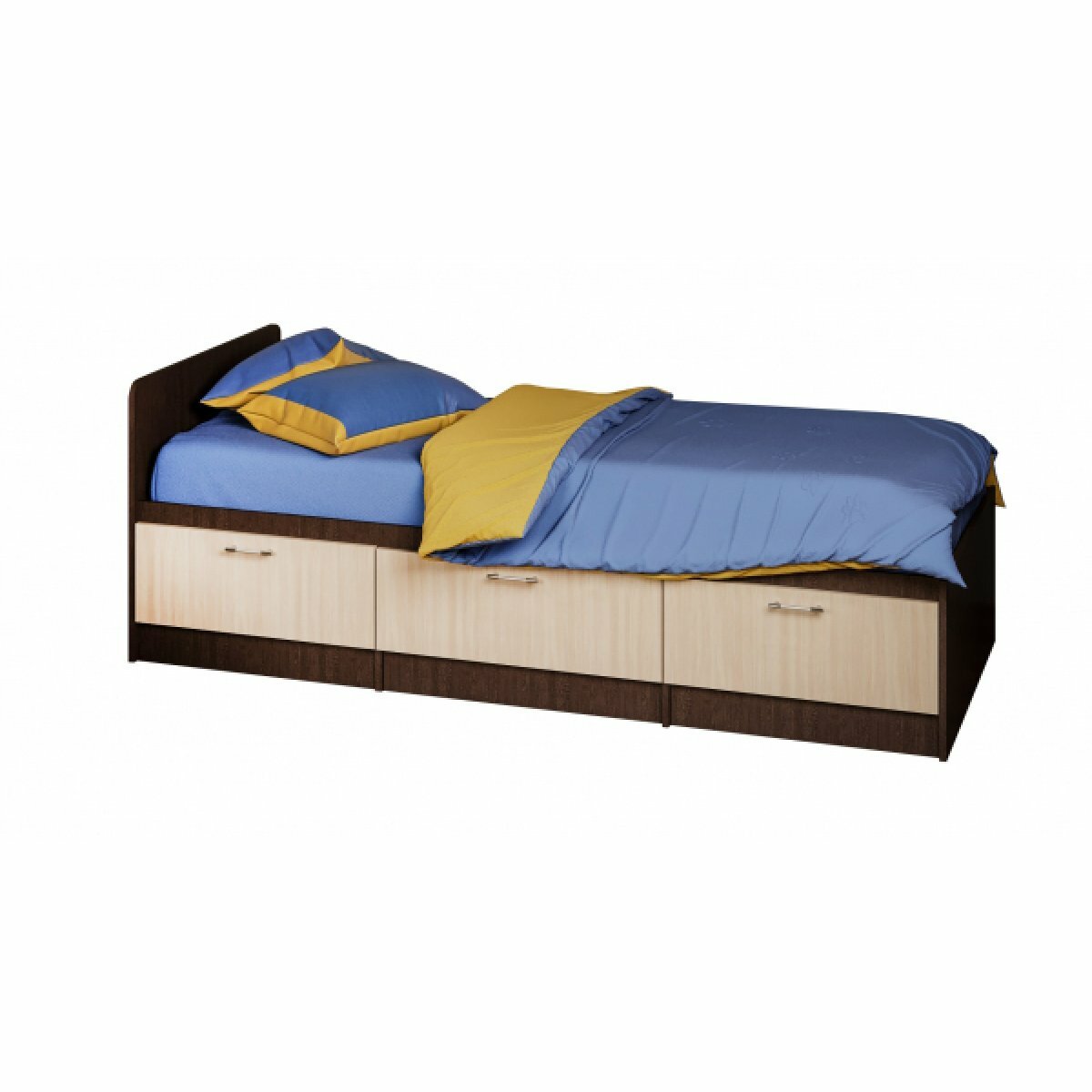 фото Кровать "Юниор-5" 0,8*2,0 м - Венге / Ясень Шимо светлый