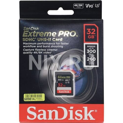 SD карта Sandisk Extreme PRO SDSDXDK-032G-GN4IN