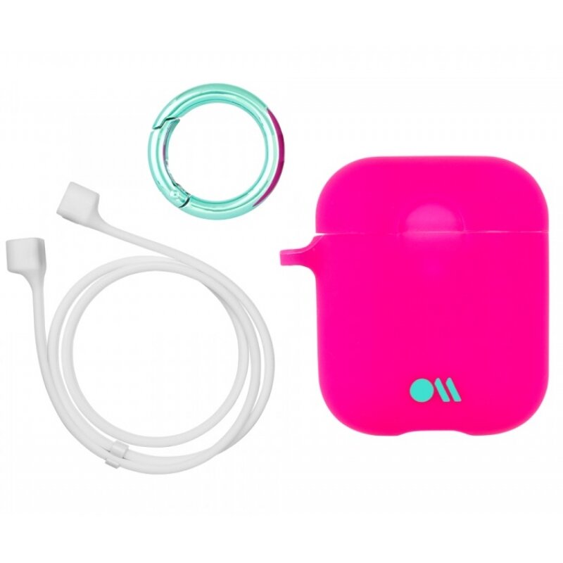 Чехол Case-Mate для AirPods c держателем Fuchsia Dark Pink