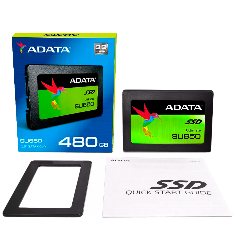 Жесткий диск SSD 480 ГБ SATA 2.5 ADATA Ultimate SU650 (ASU650SS-480GT-R)