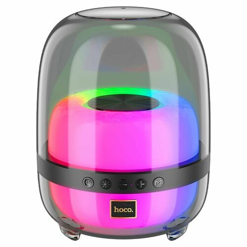 Портативная колонка HOCO BS58 BluetoothUSBTFAUX5 Втсветящаяся черная 354000₽