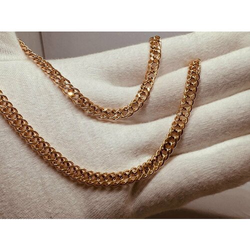 Цепь Костромской цепевязальный завод, красное золото, 585 проба, длина 45 см, средний вес 12.69 г