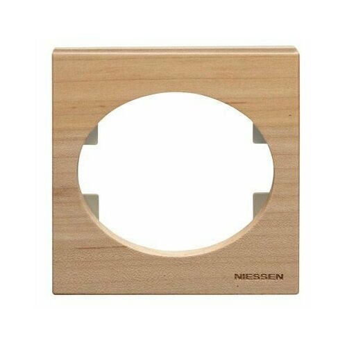 Рамка декоративная 1 пост, дерево. Цвет Бук. Niessen TACTO 5571 AE