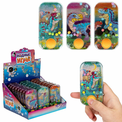 Водный тетрис мячики Динозавры 115х6х2 см ассорти 3 вида дисплей 1TOY Т24408 24 штук 665632 3633₽