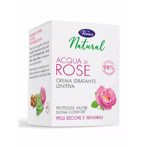 VENUS Крем для лица с экстрактом розы Natural