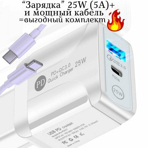 Зарядное устройство сетевое 25W 5A BK-396 Power Quick Charger 3.0+PD25W