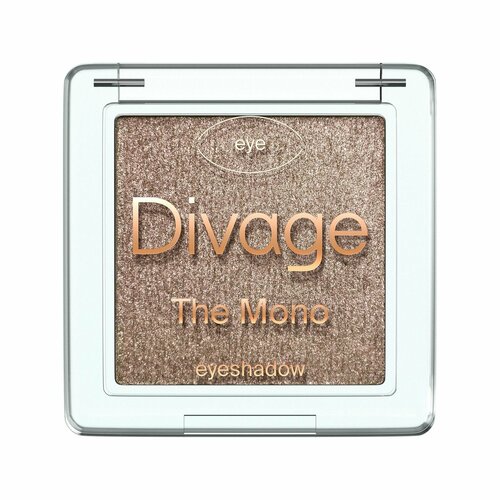 Divage Тени для век компактные сухие блестящие The Mono Тон 03 холодный бронзовый 349₽