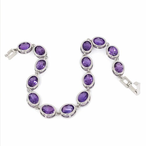 Браслет, серебро, 925 проба, длина 20 см.