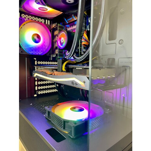 Игровой компьютер AMD Radeon 6700XT 12 Гб, Водяное охлаждение, INTEL 14 Ядер, 32 Гб DDR4, M2 128Гб и 4000 Гб, Системный блок для игр