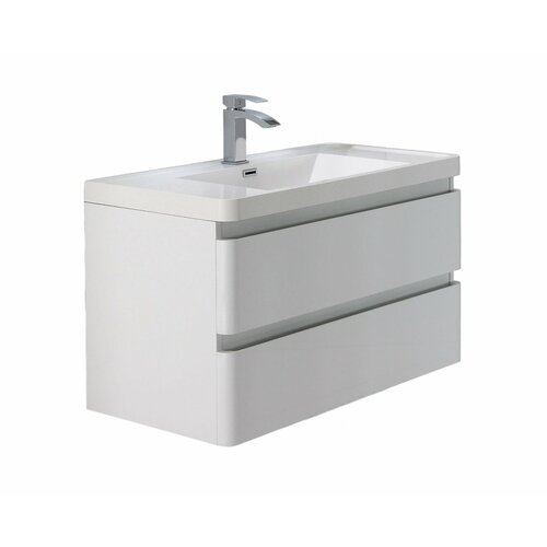 Тумба с раковиной PARLY Spa Gucci 80 подвесная, белый глянцевый