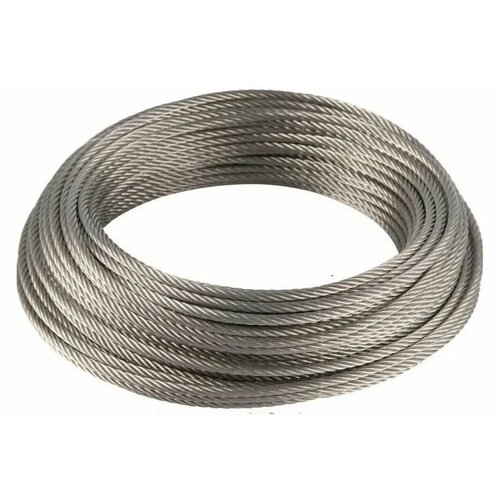 Трос нержавеющий 4 мм ACR 7Х7 усилие разрыва 930КГ 10м 1406₽