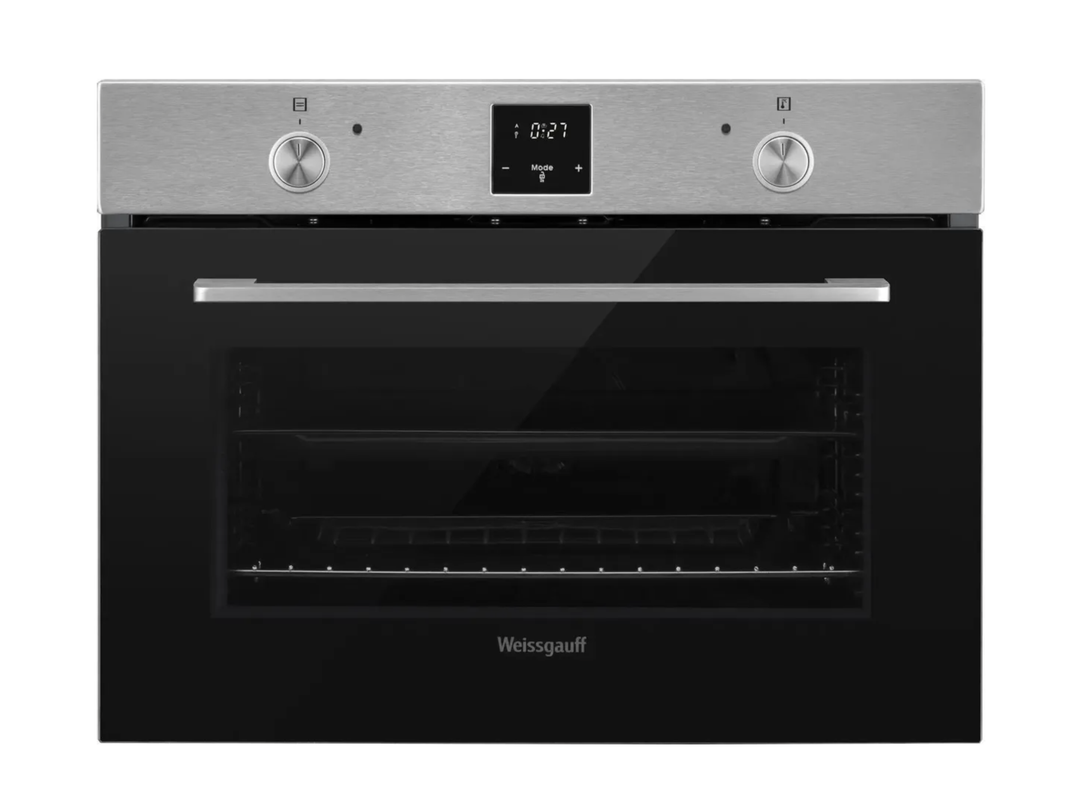 фото Духовой шкаф электрический WEISSGAUFF EO 459 PDX, нержавеющая сталь/черный