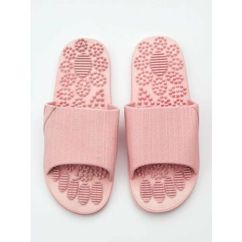 Массажные тапочки акупунктурные Карта Стопы шиацу розовые 40-41 990₽