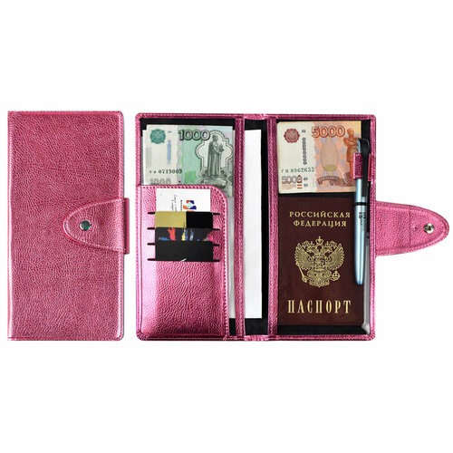Документница для паспорта Феникс розовый 440₽