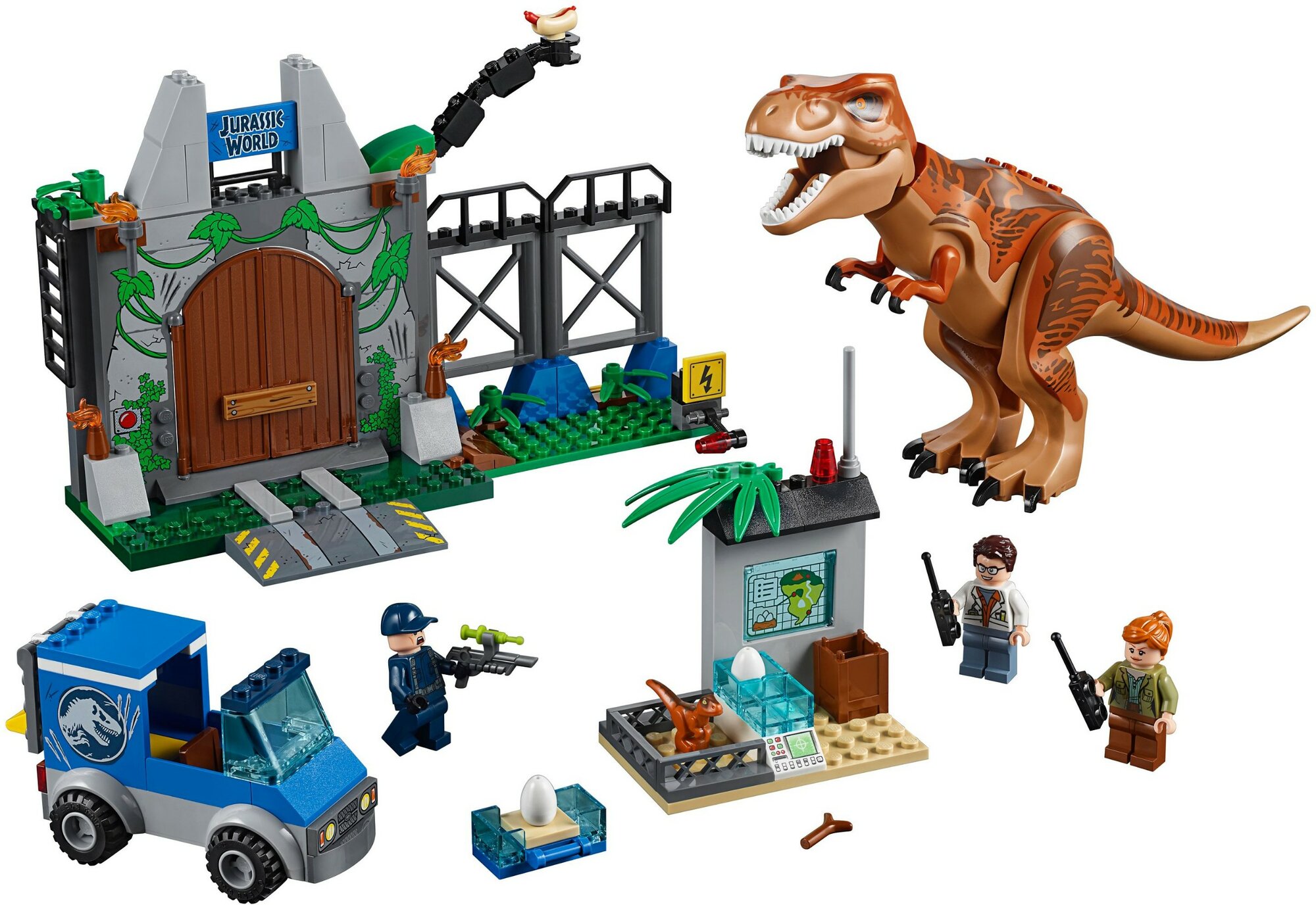 lego jurassic park tyrannosaurus rex