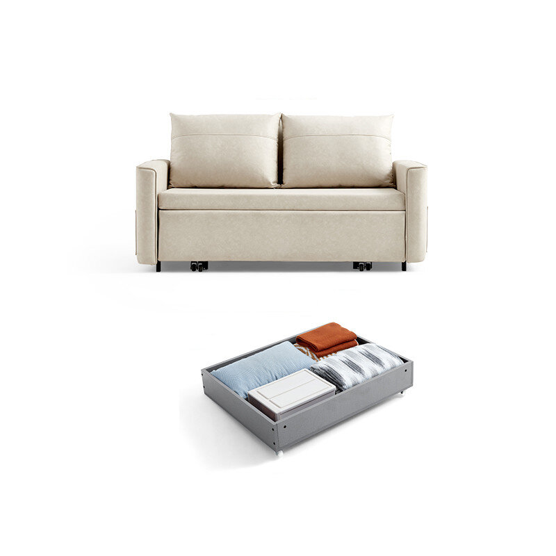 фото Диван-кровать с ящиком для хранения Xiaomi Linsy Sofa With Latex Filler And Wardrobe White Lotus Root (LS210SF5) (латексное основание)