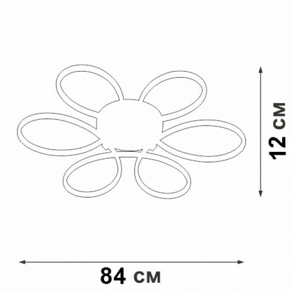 Люстра Vitaluce V04610-13/6PL, LED 112Вт, 3000K - фото №2