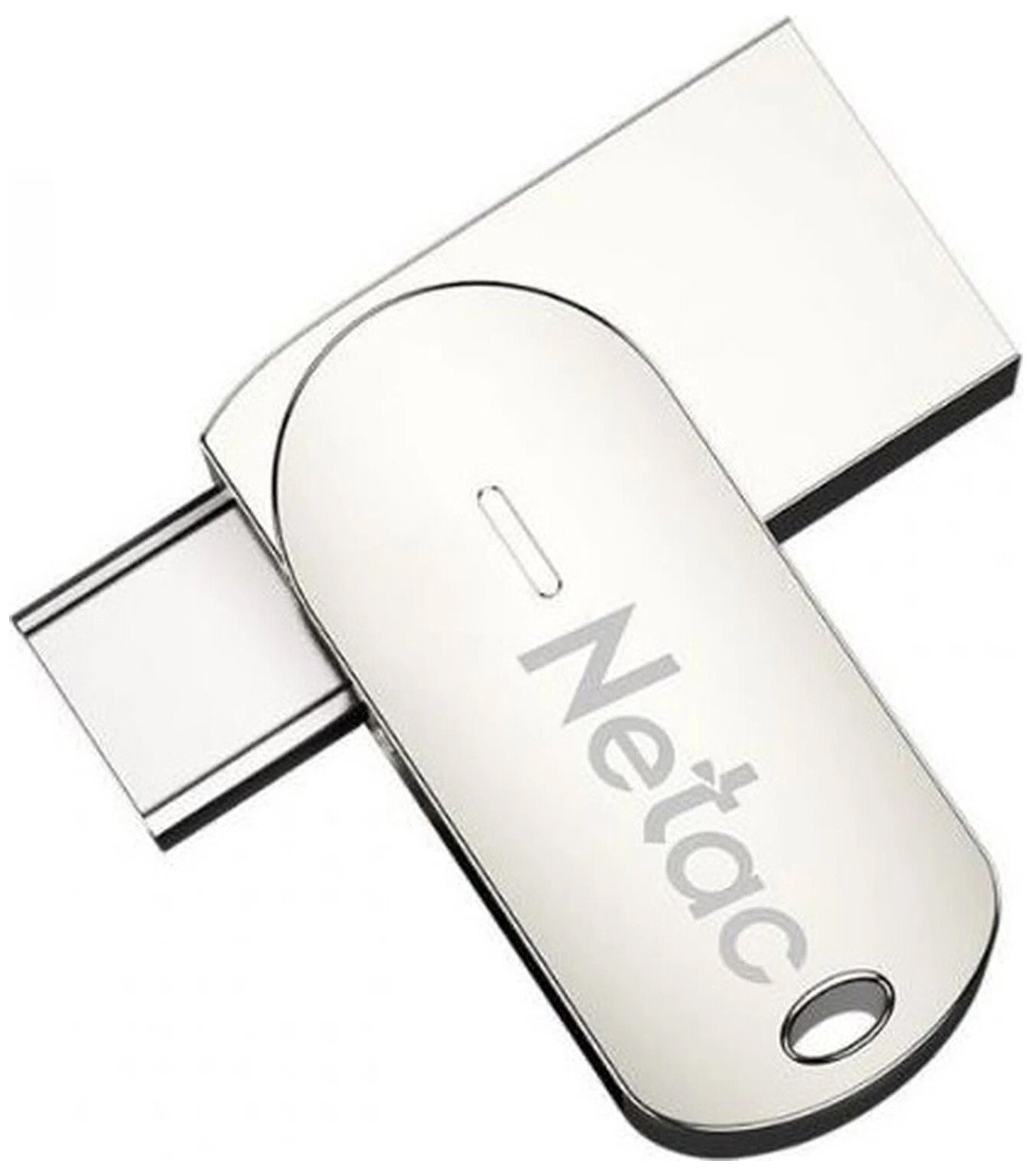 Флешка Netac U785, 16 ГБ, USB 3.0/USB Type-C, металлическая (NT03U785C-016G-30PN) — фото 1