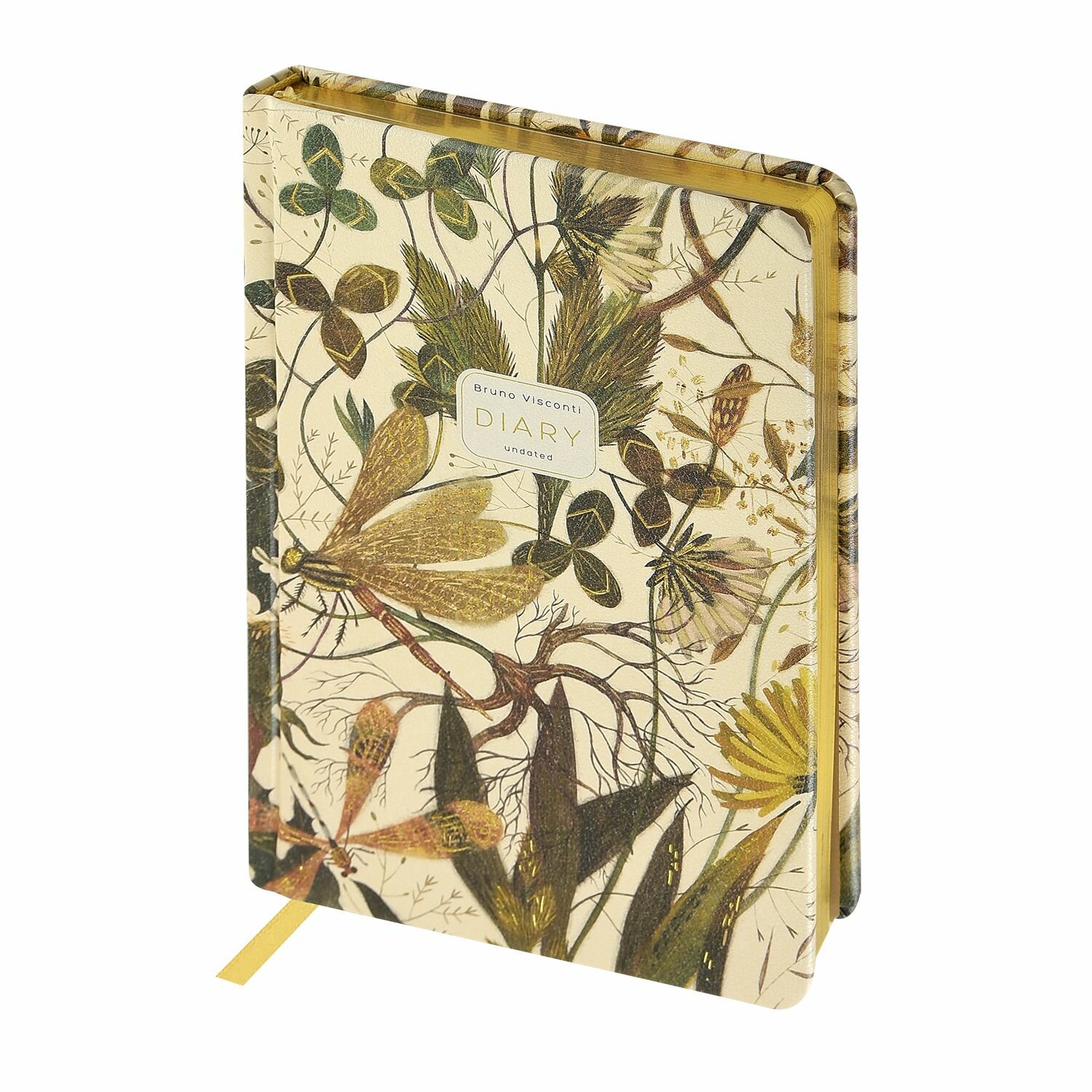 Ежедневник Bruno Visconti недатированный А5 "Summer Greens" женский / записная книжка в линейку 240 стр. твердая обложка арт.3-744/03