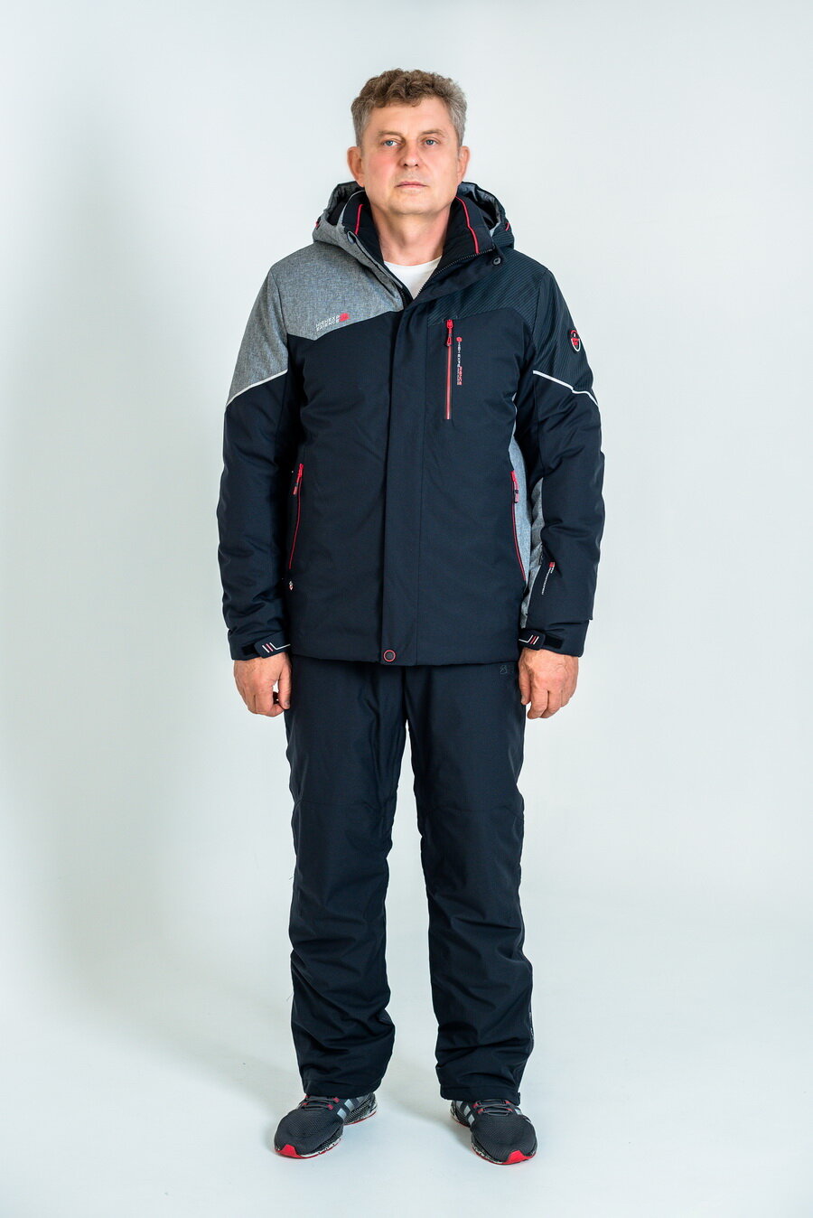 Куртка High Experience чёрный/серый, 52(XL) 130011, размер xl, черно-серый