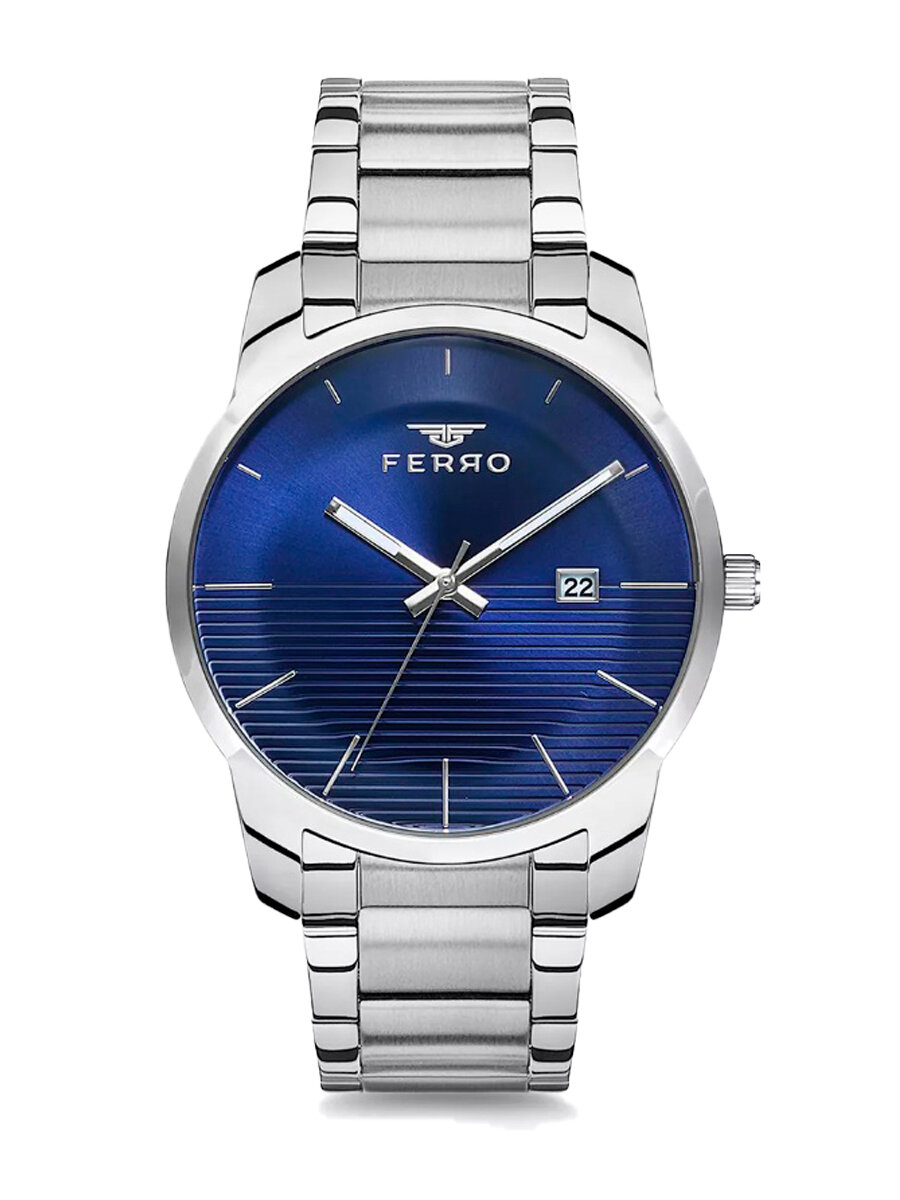 Наручные часы Ferro  синий серебристый