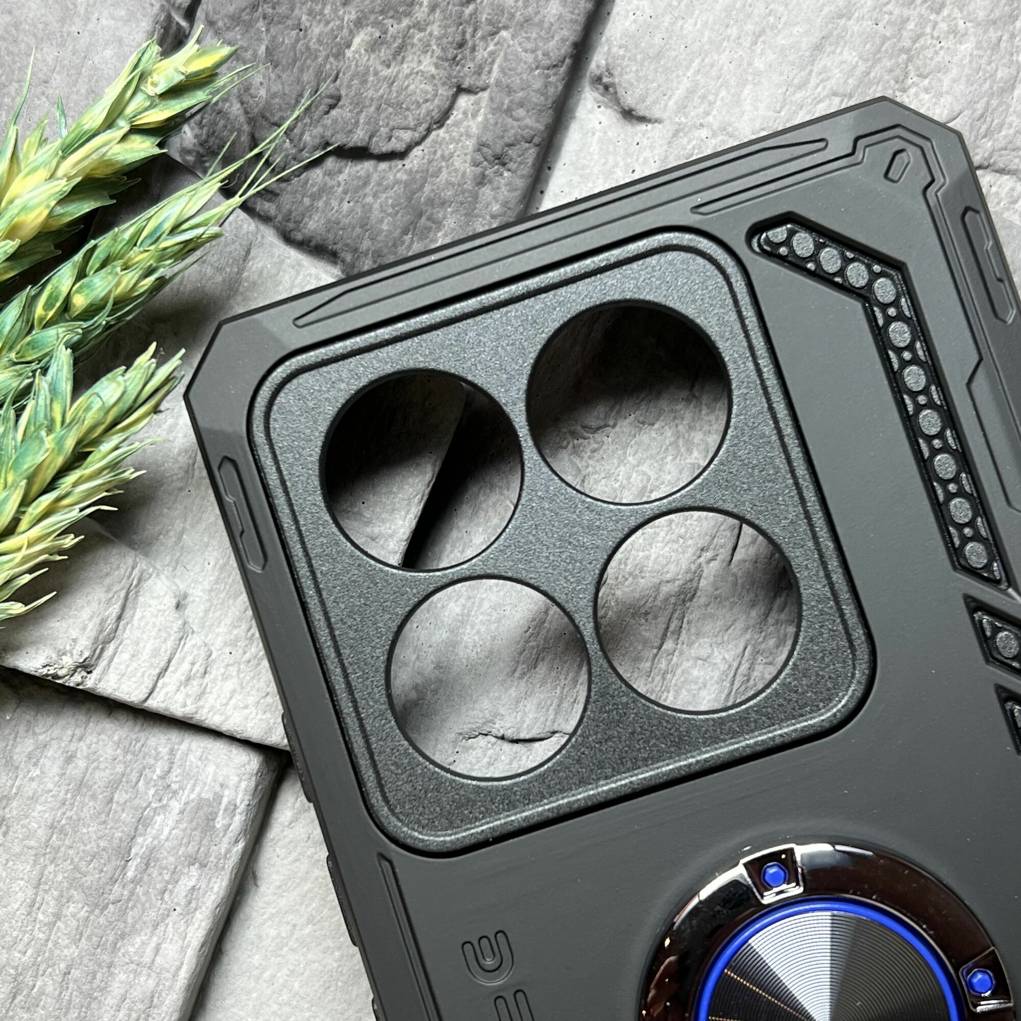 Картинки Чехол противоударный для Xiaomi 14T Pro ( Сяоми 14Т Про ) с функцией подставки, с кольцом-держателем, ударопрочный, усиленный, черный