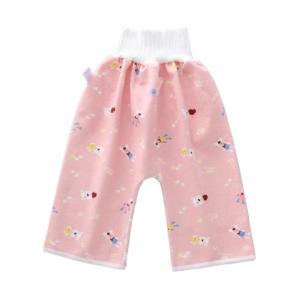 Детские подгузники-шорты - Розовый мишка