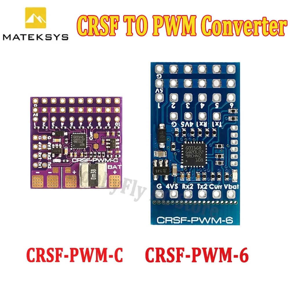 Конвертер CRSF в ШИМ MATEK CRSF-PWM-6
